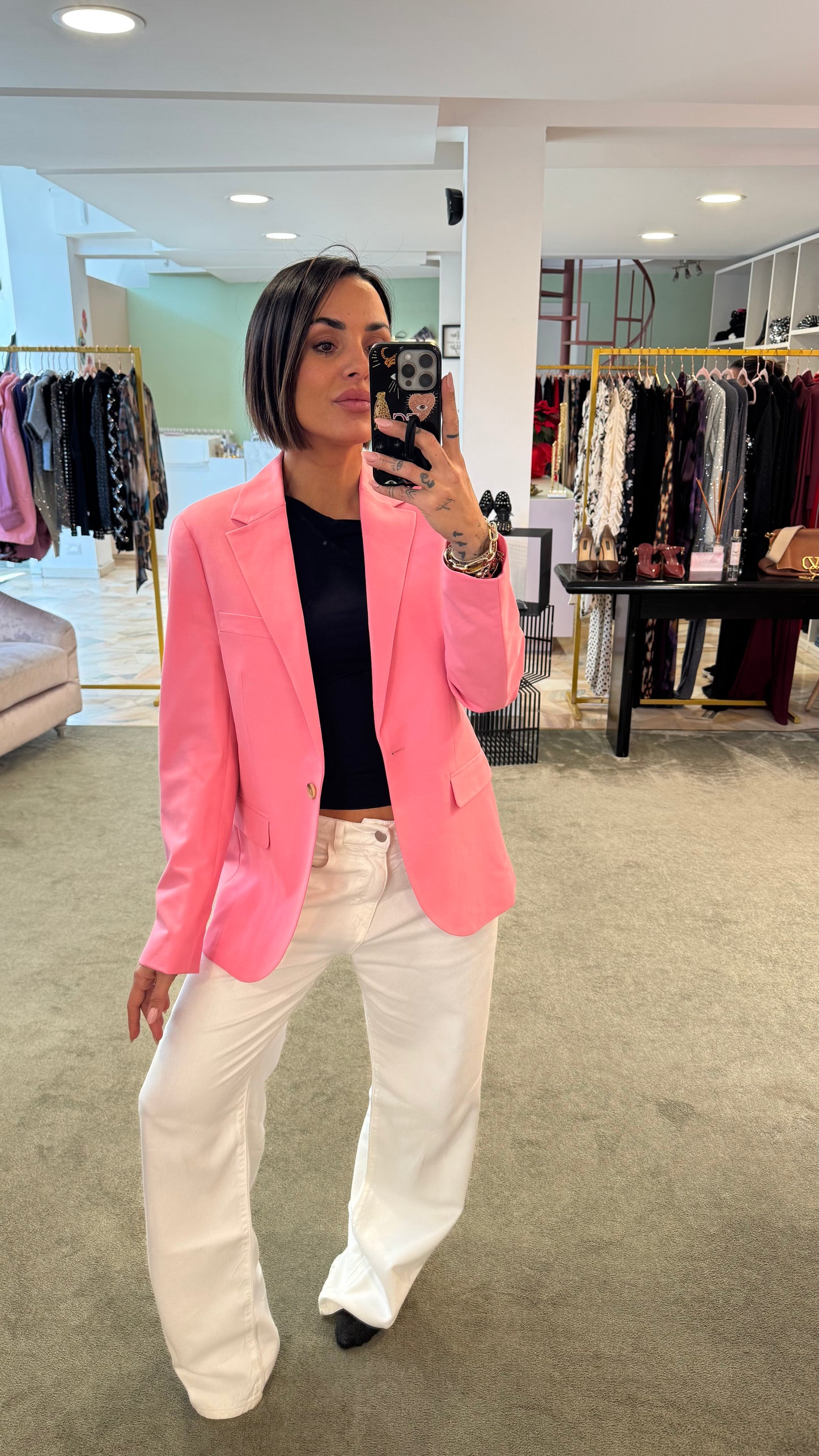 Blazer rosa regular jx