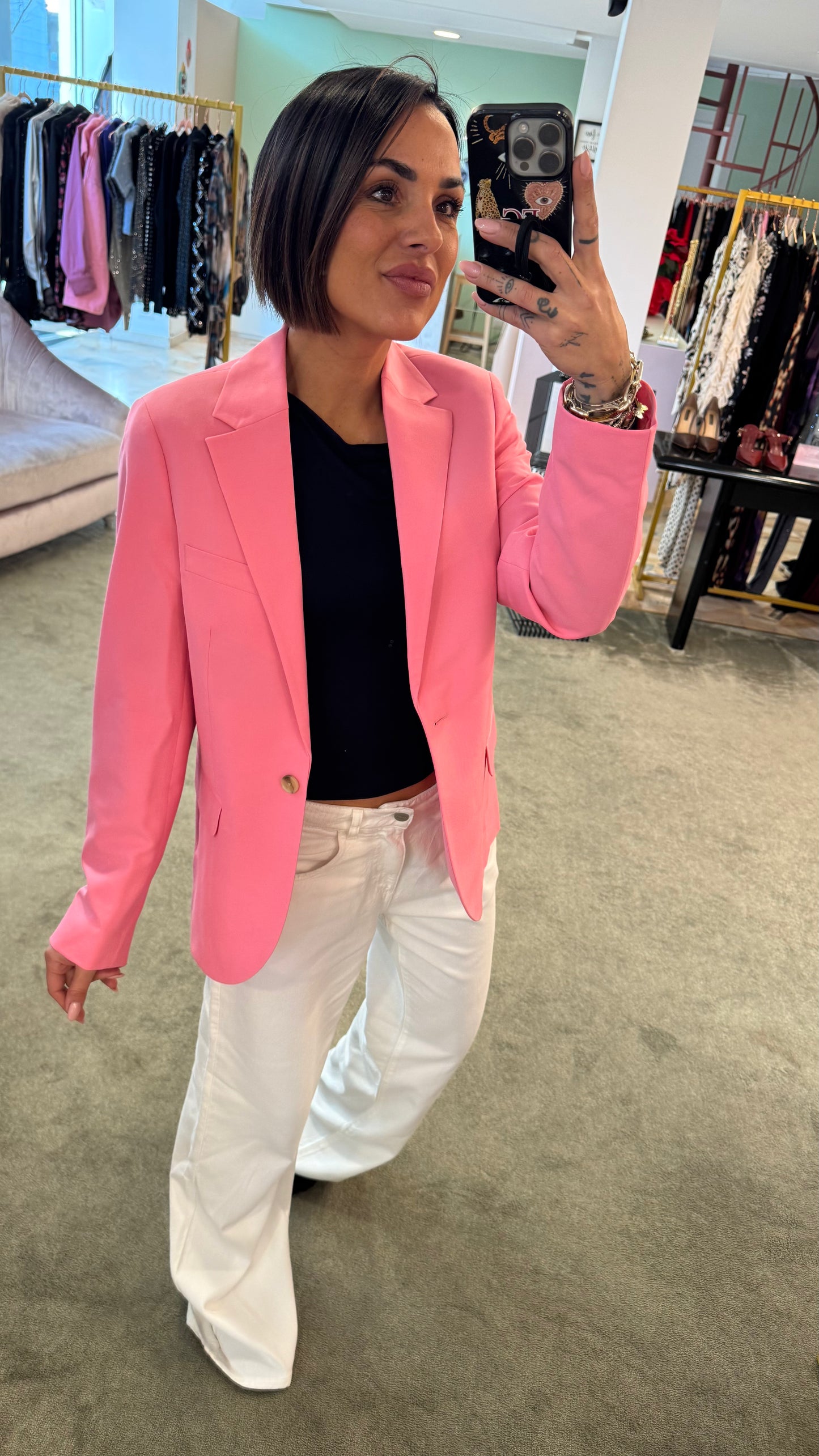 Blazer rosa regular jx