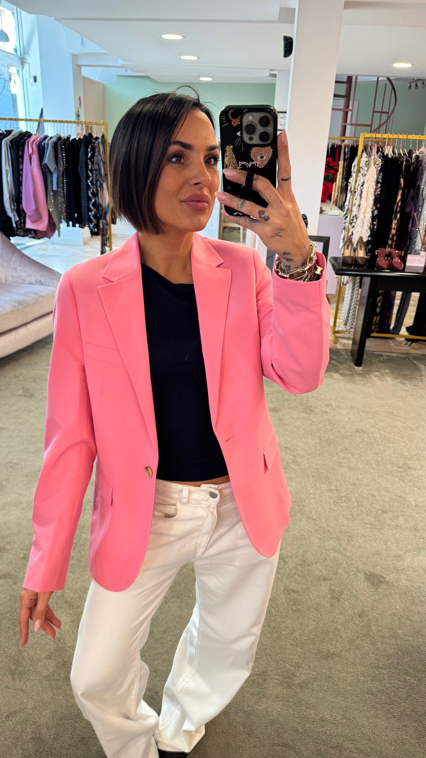 Blazer rosa regular jx