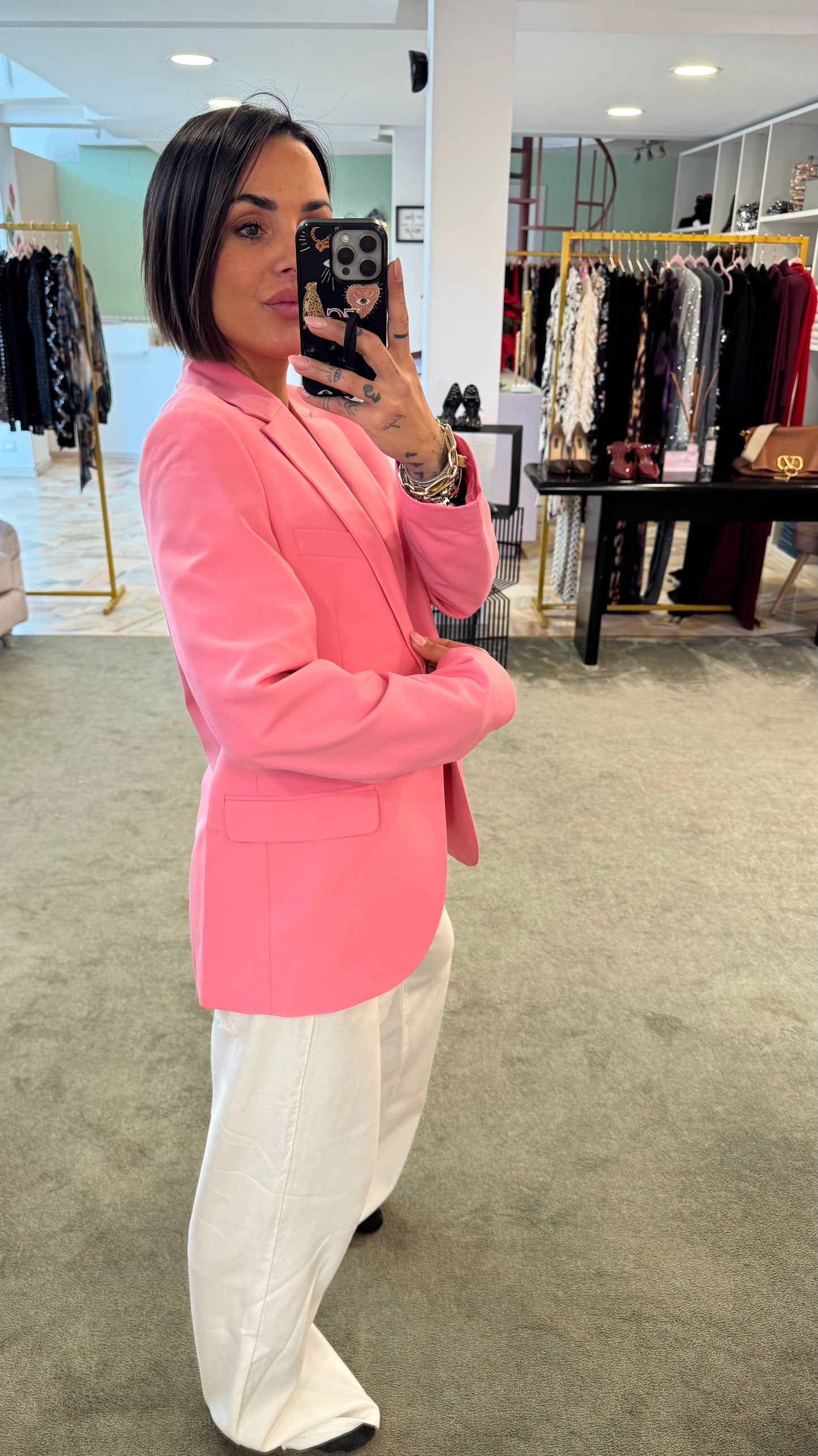 Blazer rosa regular jx