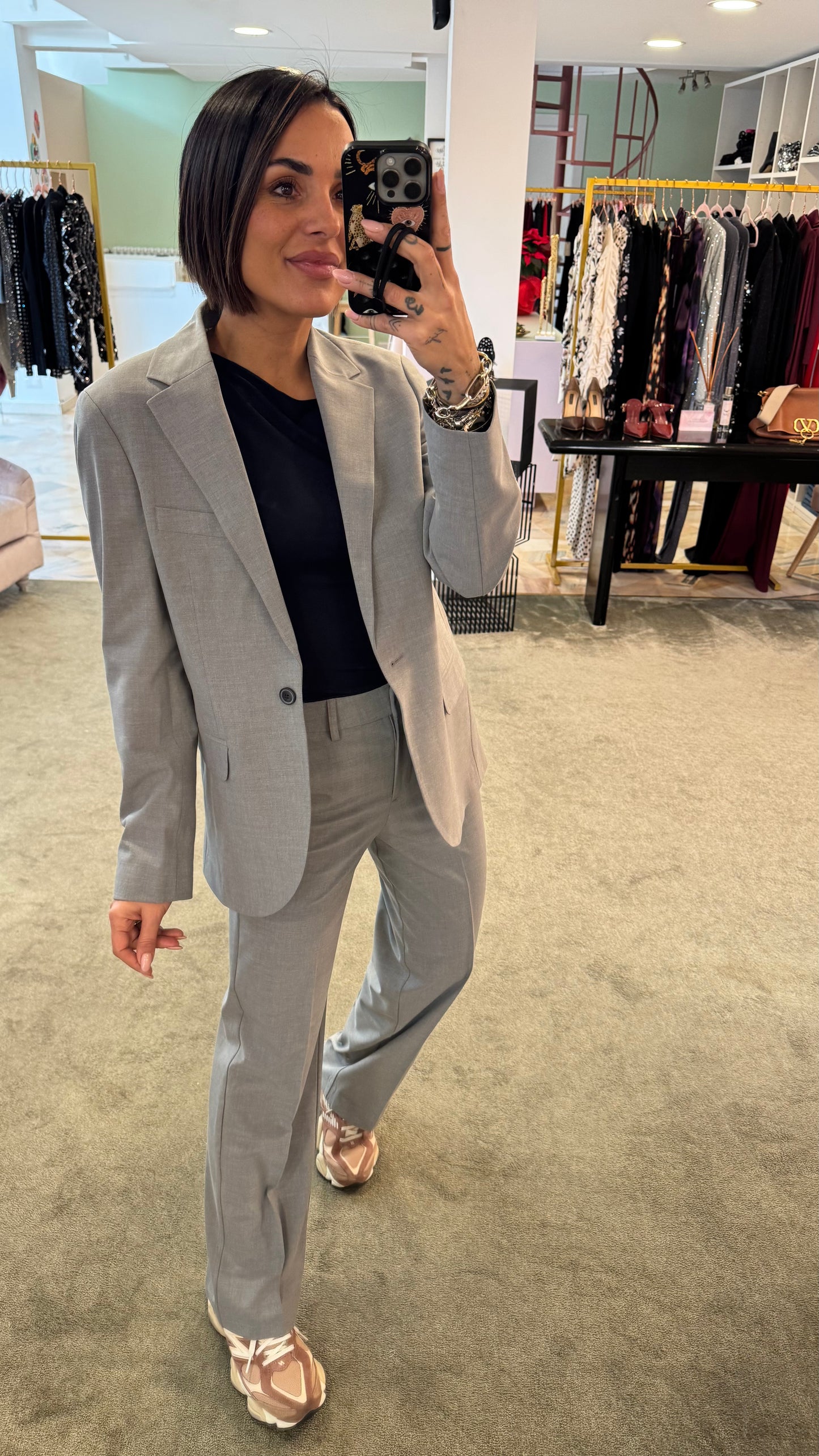 Blazer grigio chiaro regular jx