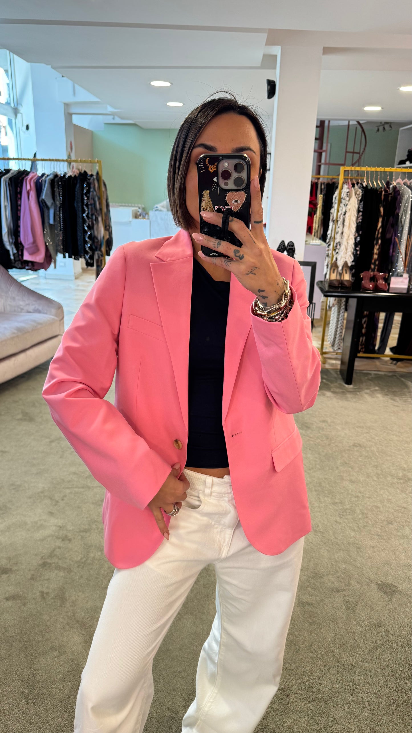 Blazer rosa regular jx