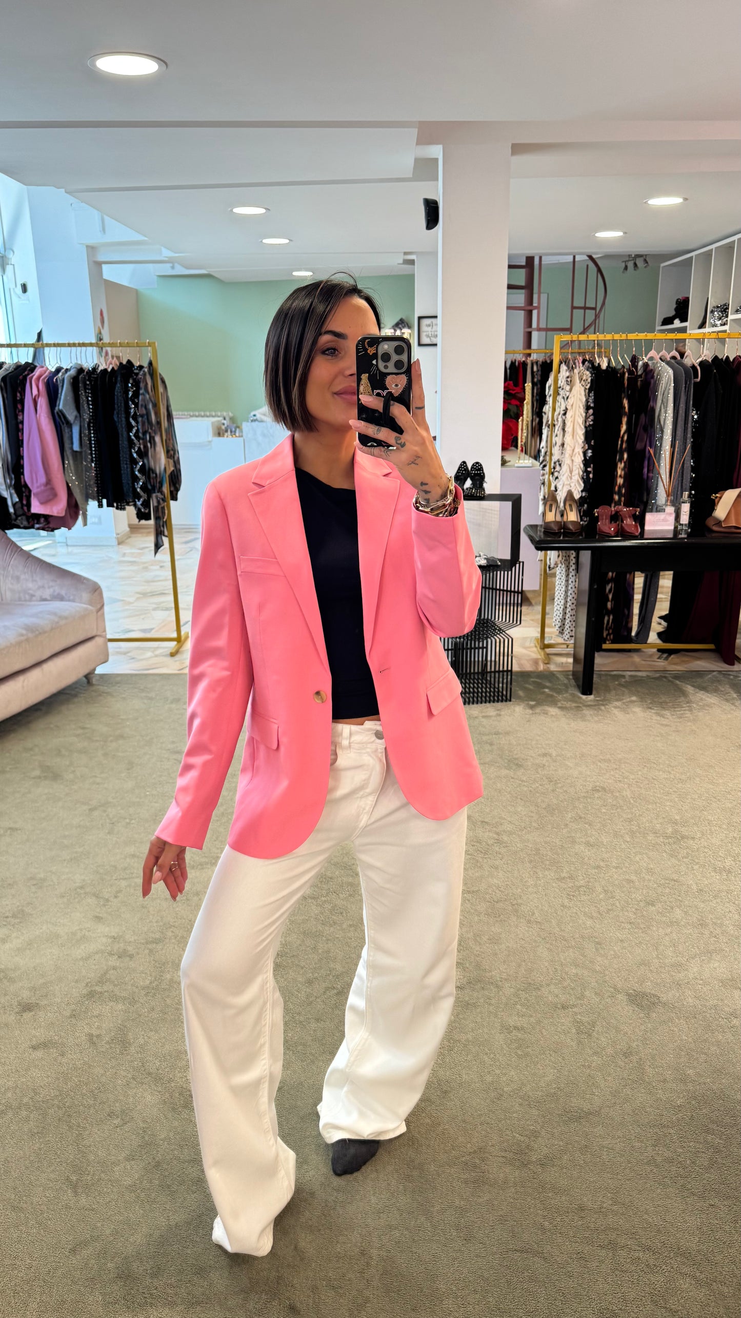 Blazer rosa regular jx