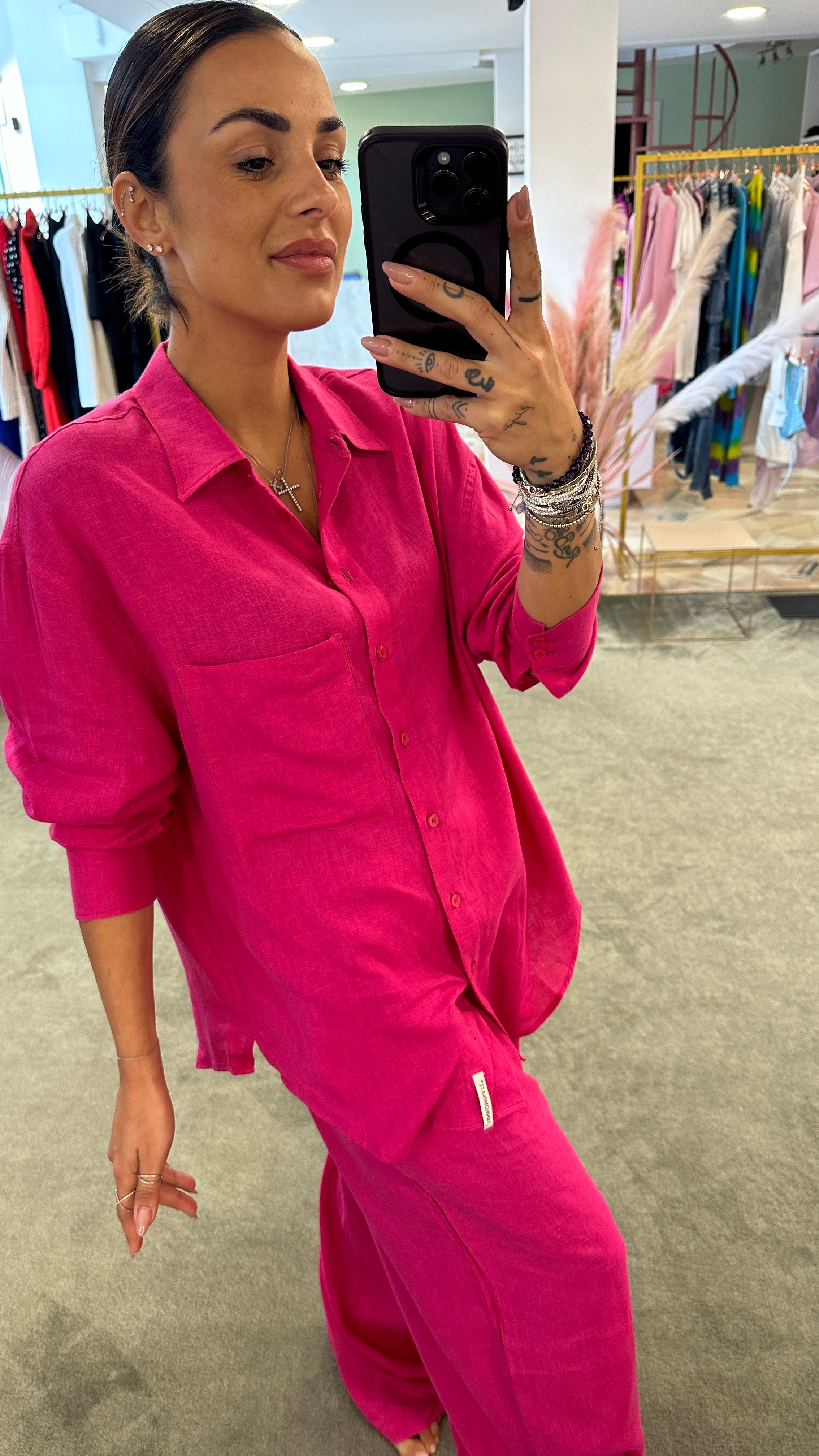 Camicia fucsia hotsell