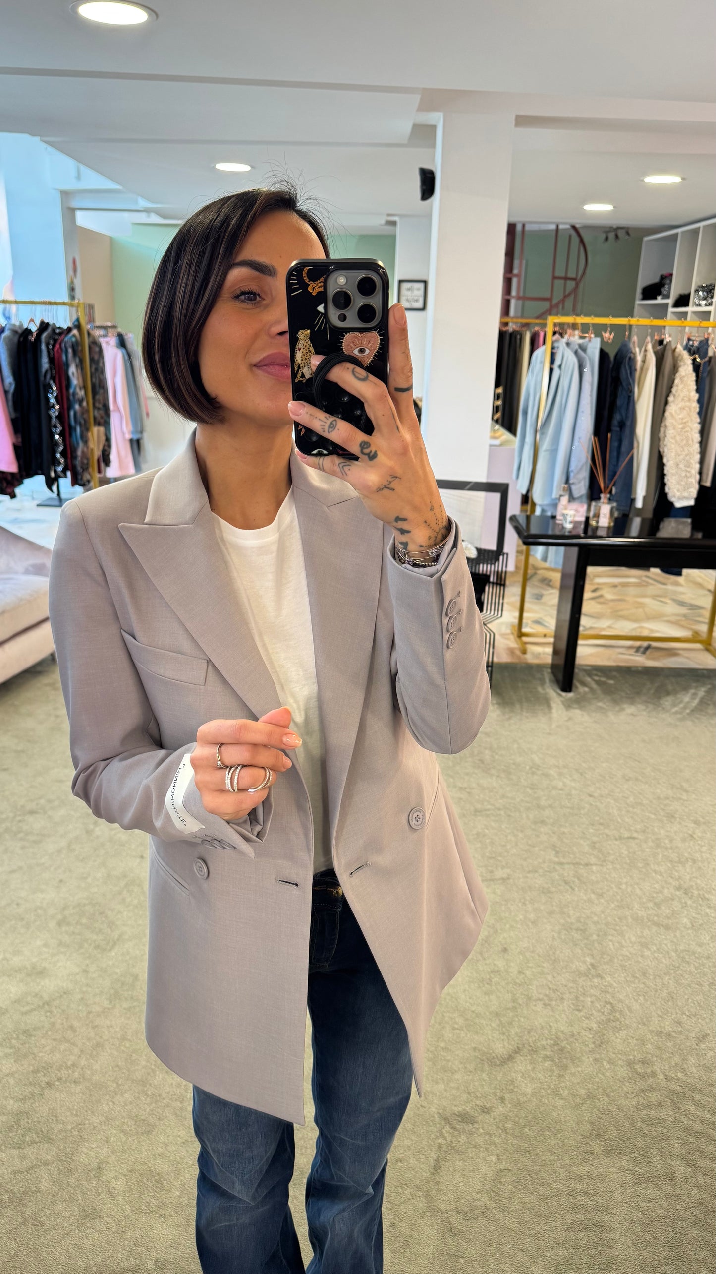 Blazer grigio doppiopetto hinnominate