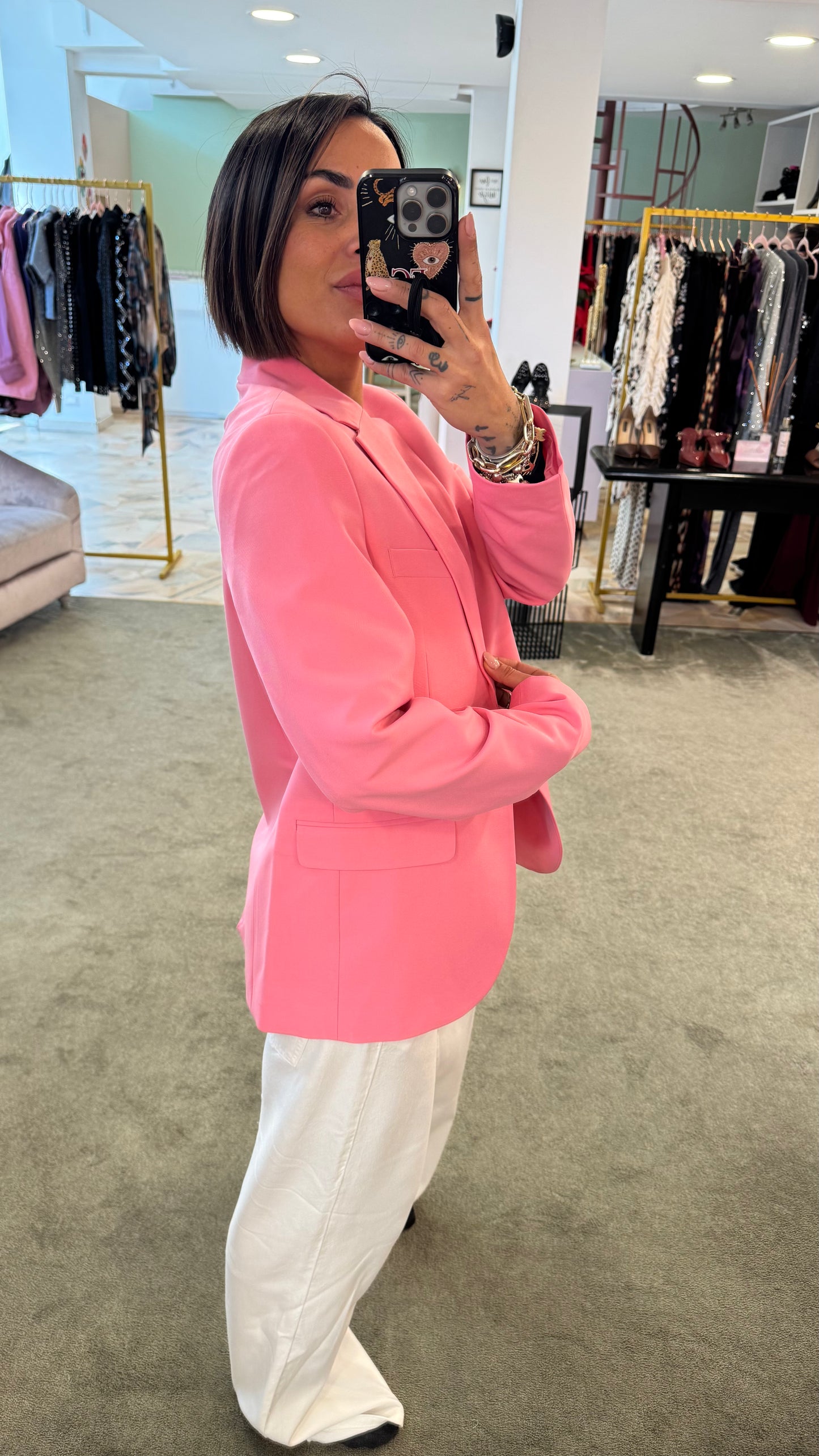 Blazer rosa regular jx