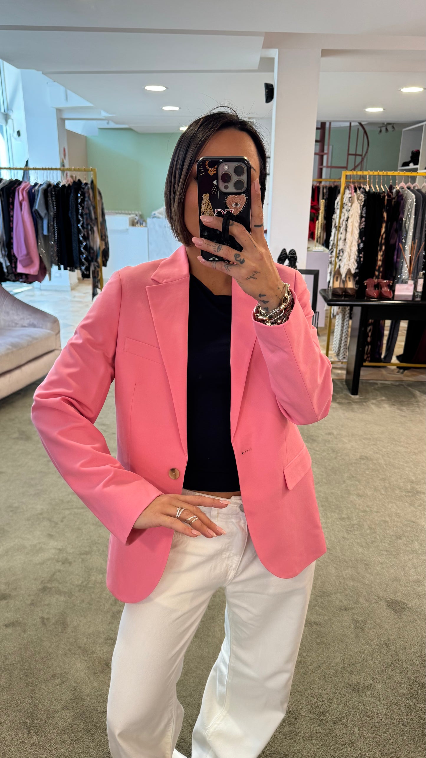 Blazer rosa regular jx