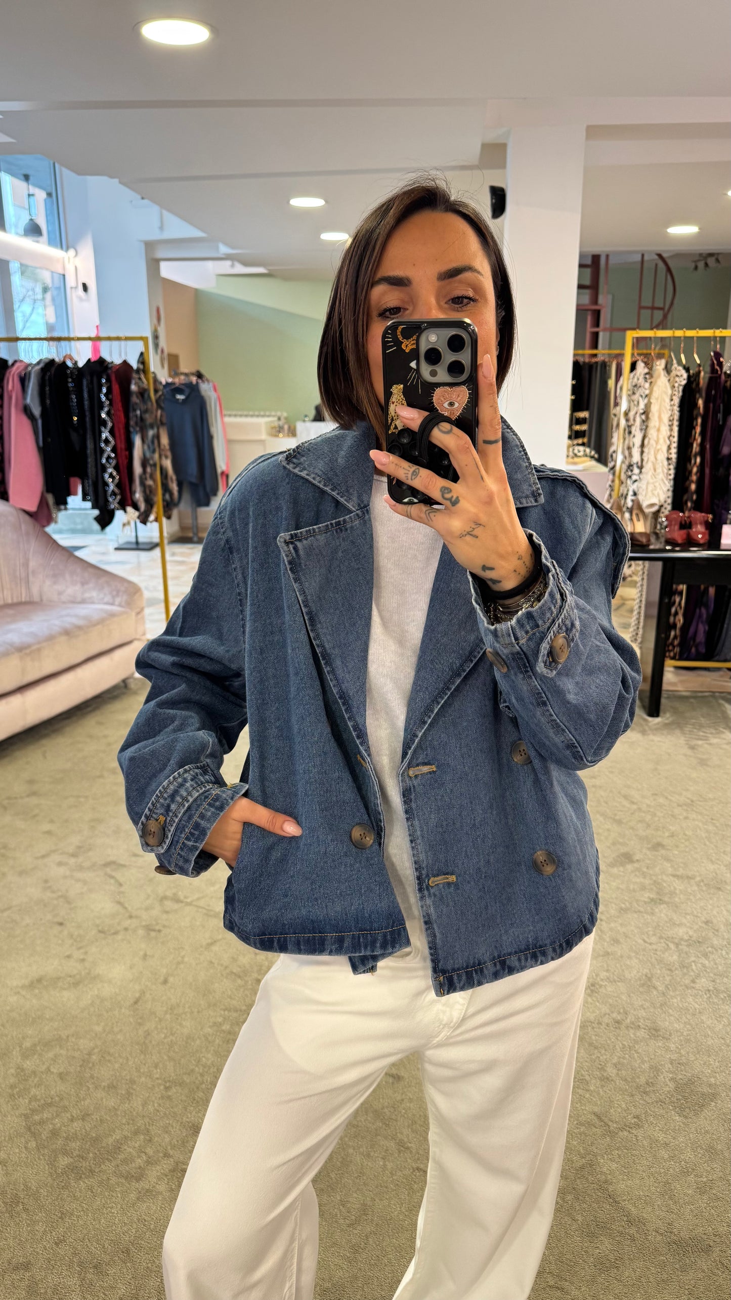 Trench jacket jeans jx